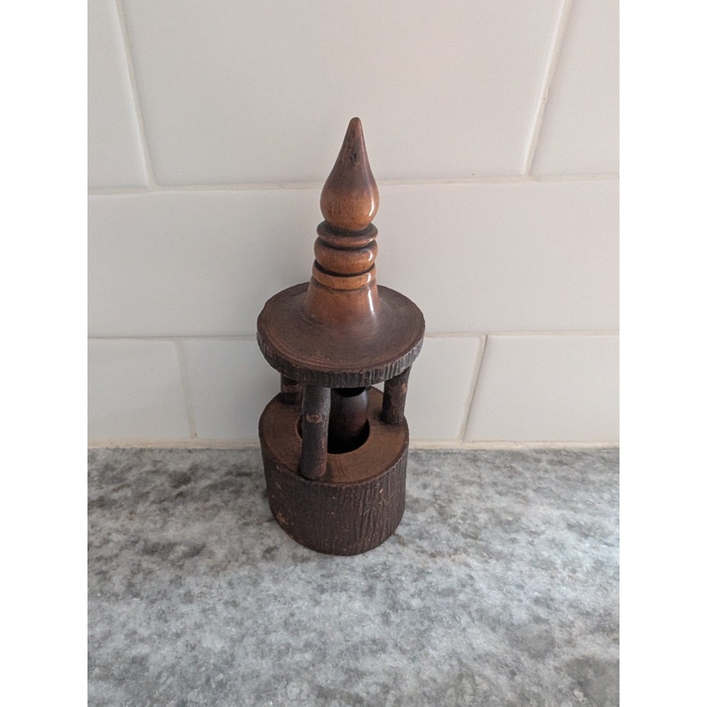 Vtg Wood Wishing Well‎ Decorative Accent